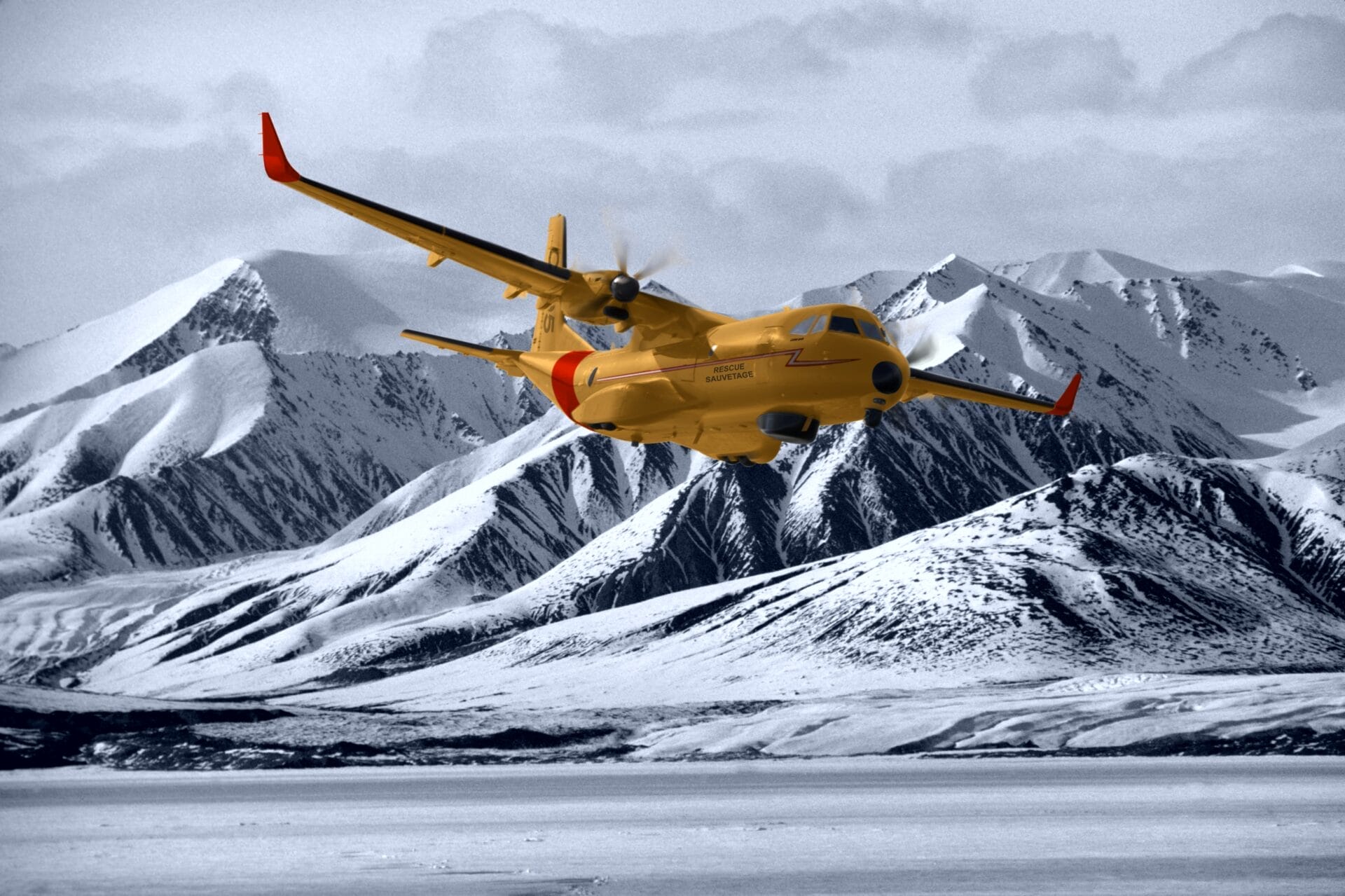 Kanada valitsuse foto C-295 fikseeritud tiibadega otsingu- ja päästelennukist.
